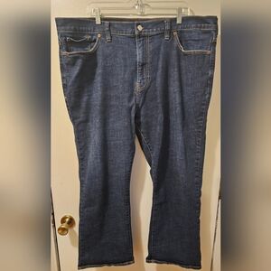 Lucky Brand 181 Relaxed Straight Denim Jeans Dark Wash Men's Sz 44x30 Fits 44x29
